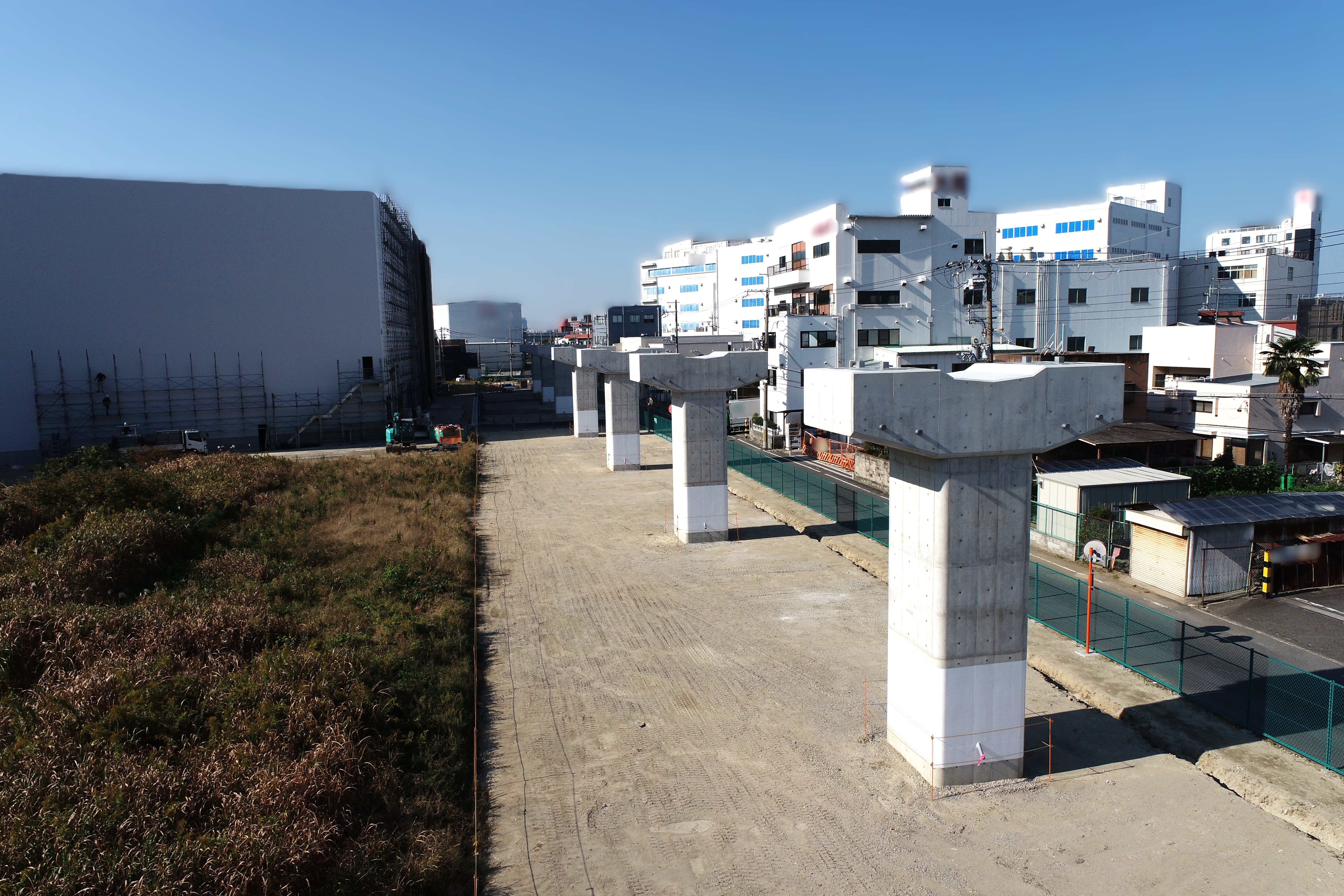 大阪ﾓﾉﾚｰﾙ支柱建設工事(本庄西工区その1)